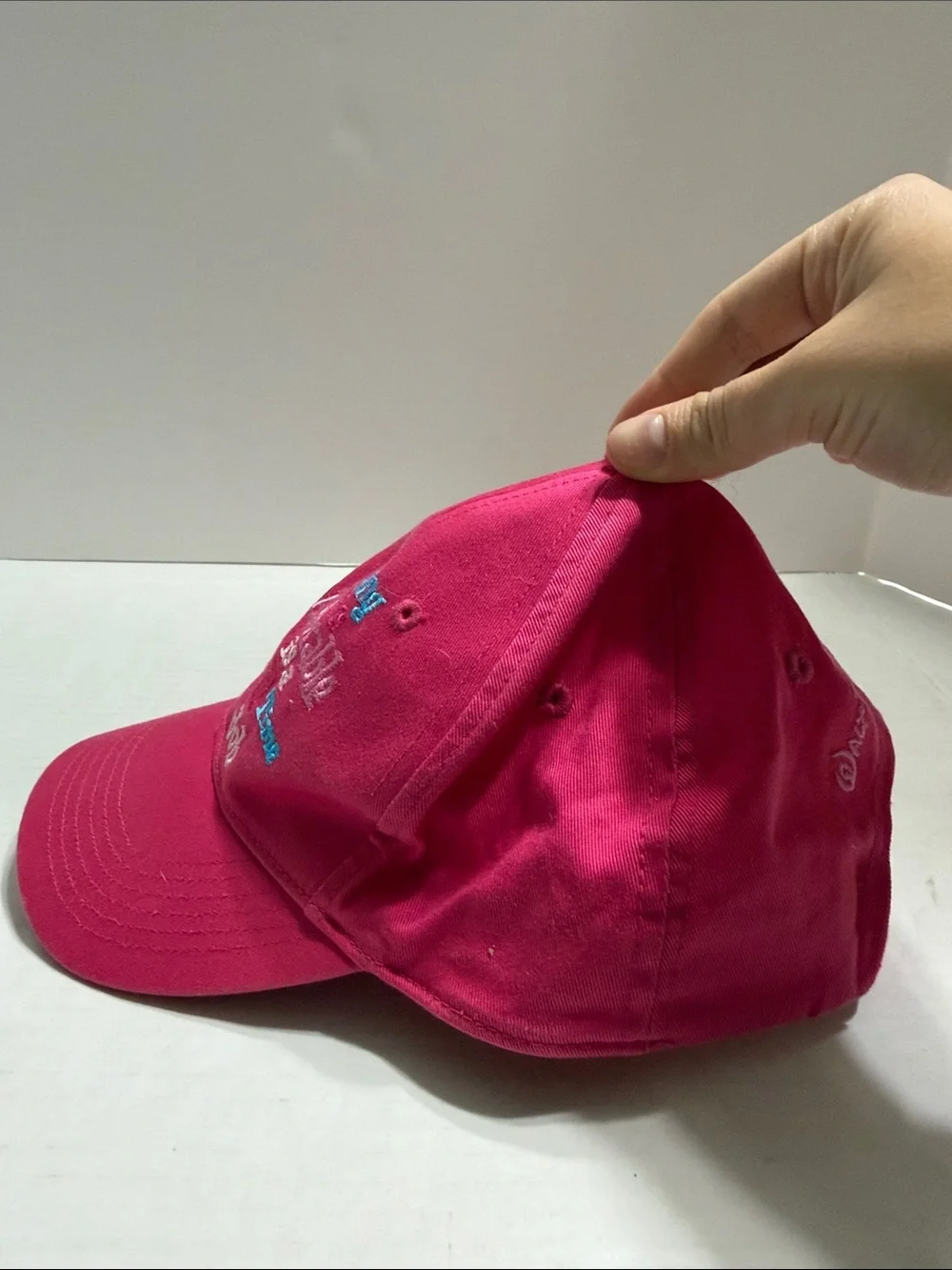 Disney Hot Pink Minnie Mouse Cap ‘Being This Adorable is a Full Time Job’